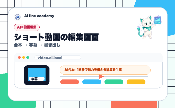 動画編集の成果物イメージ
