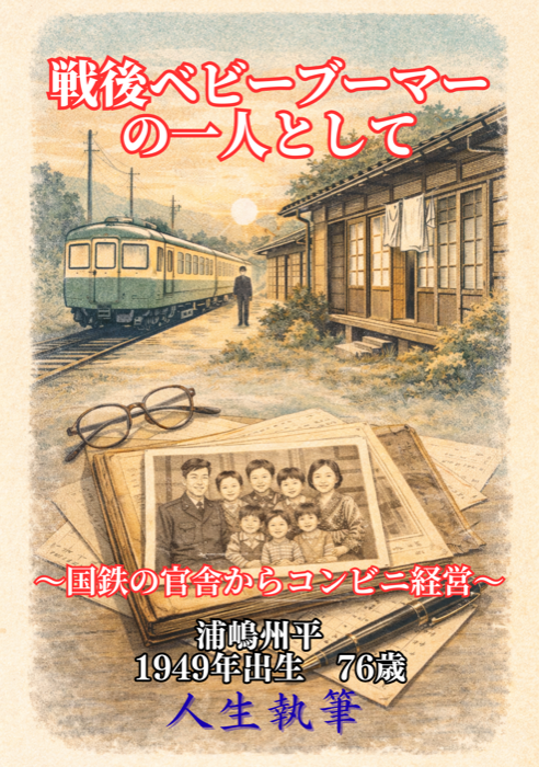 浦嶋州平さんの自伝 戦後ベビーブーマーの一人として の表紙